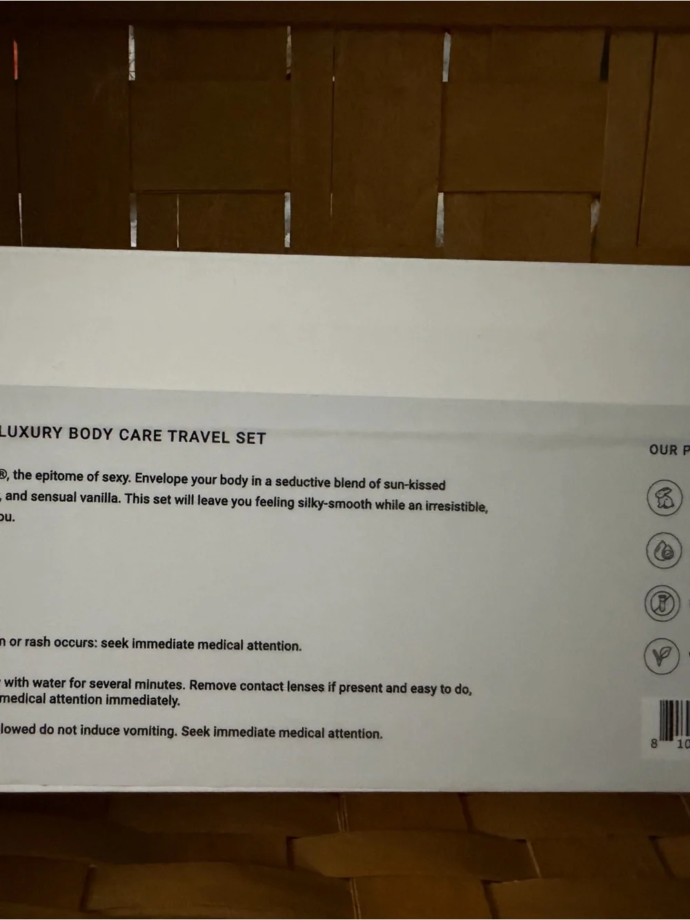 Taboo- Sweetest Taboo Hotel Luxury Travel Body Care Set